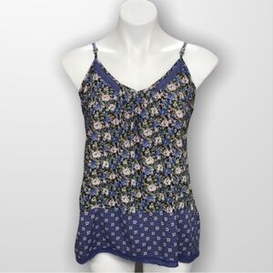 Floral Cami Sleeveless Top Size Large